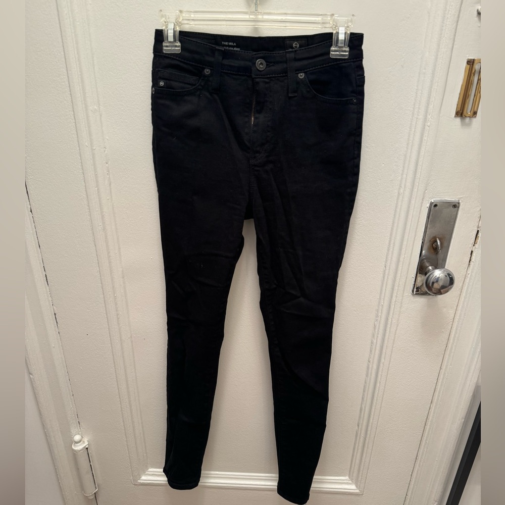 AG black skinny jeans size 25